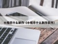 武义县小程序什么制作（小程序什么制作软件）