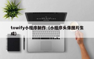 武义县towify小程序制作（小程序头像图片生成）